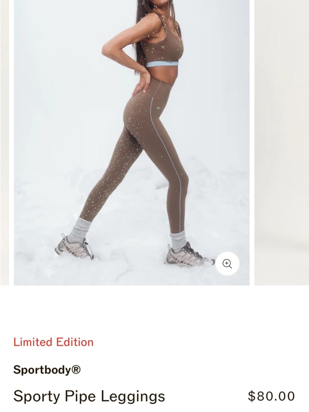 Set active sporty pipe leggings